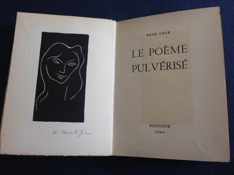 Image for Le poème pulvérisé. With one linogravure signed by Matisse