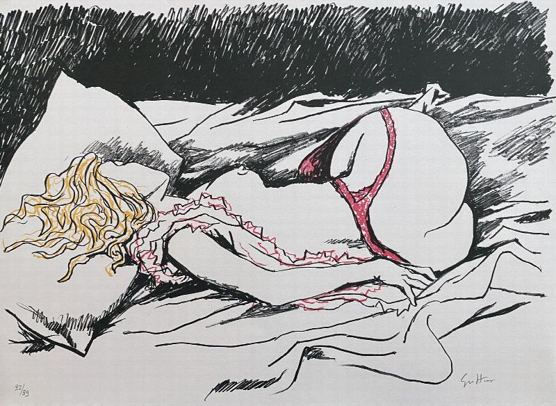 Image for Erotic drawings Guttuso, Deluxe with suite + 1 signed lithograph