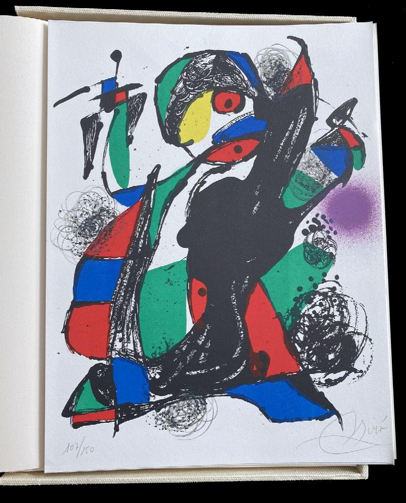 Image for Miro Lithographe IV DELUXE. With 2 lithographs signed and numbered.