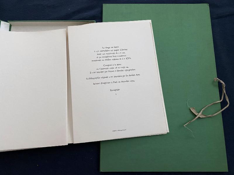 Joan MIRO. Arthur RIMBAUD. Lettre dite du Voyant, with signed and