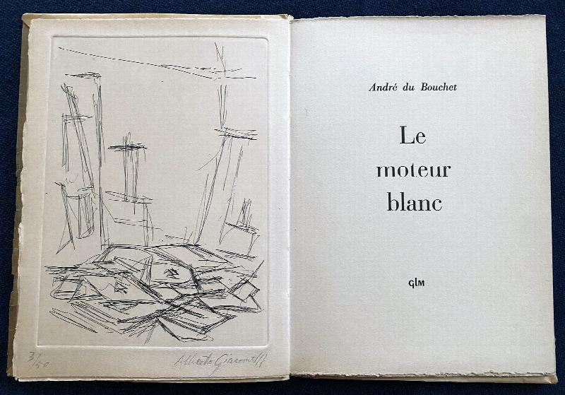 Image for GIACOMETTI. Le moteur blanc. With a signed and numbered Etching