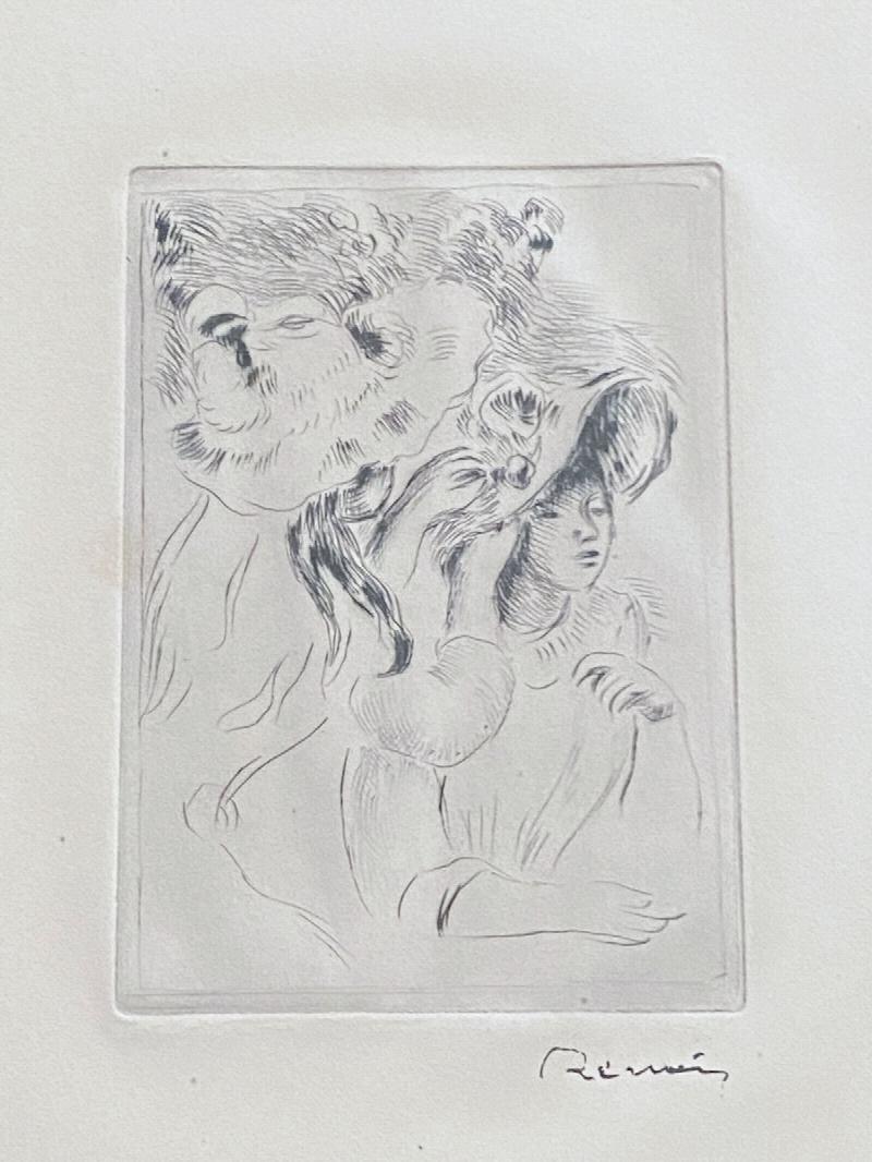 Image for Le Chapeau Epinglé. Etching Signed (The hat secured with a pin)