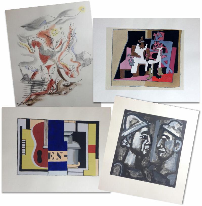 Image for Dix reproductions, 1933, pochoirs by Braque, Leger, Matisse, Picasso and others