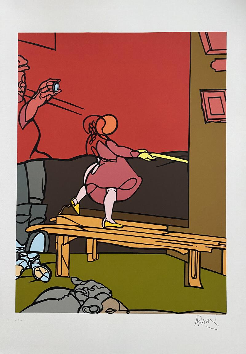 Image for La Bambina. Lithograph signed and numbered by the artist