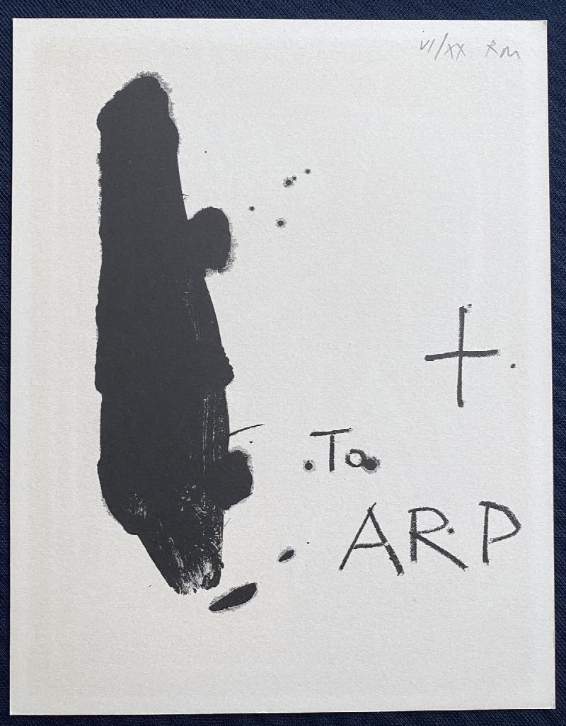 Image for Hommage à Hans Arp. Original signed prints by Motherwell, Max Bill, Jorn and others