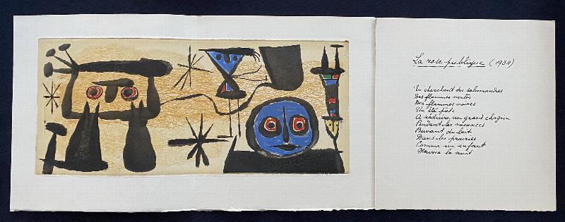 Un Poème dans Chaque Livre. With 16 prints by Picasso, Miró, Chagall,  Braque and others