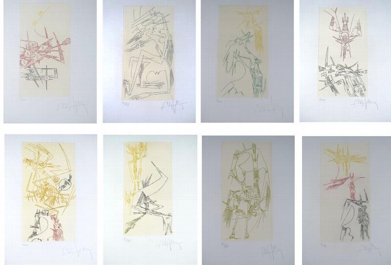 Image for L'Antichambre de la Nature. Wilfredo Lam, 8 signed etchings.