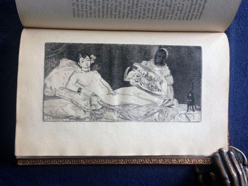 Image for Manet by Zola. 1867. with Manet etching Olympia