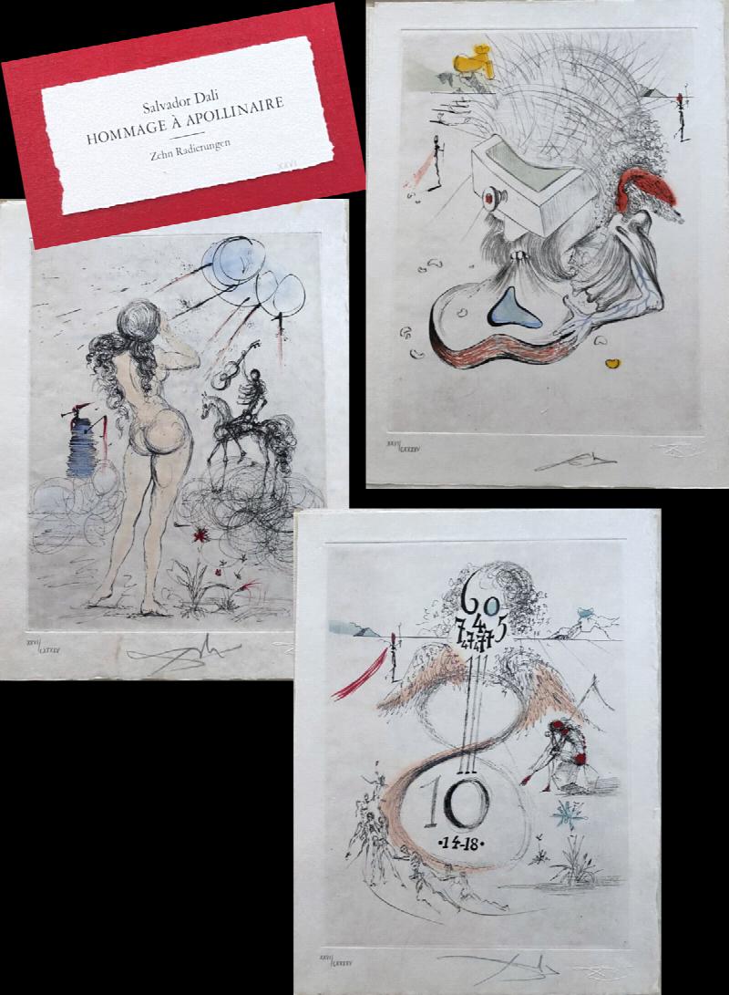 Image for Hommage à Apollinaire. Suite with 10 hand-colored etchings signed and numbered