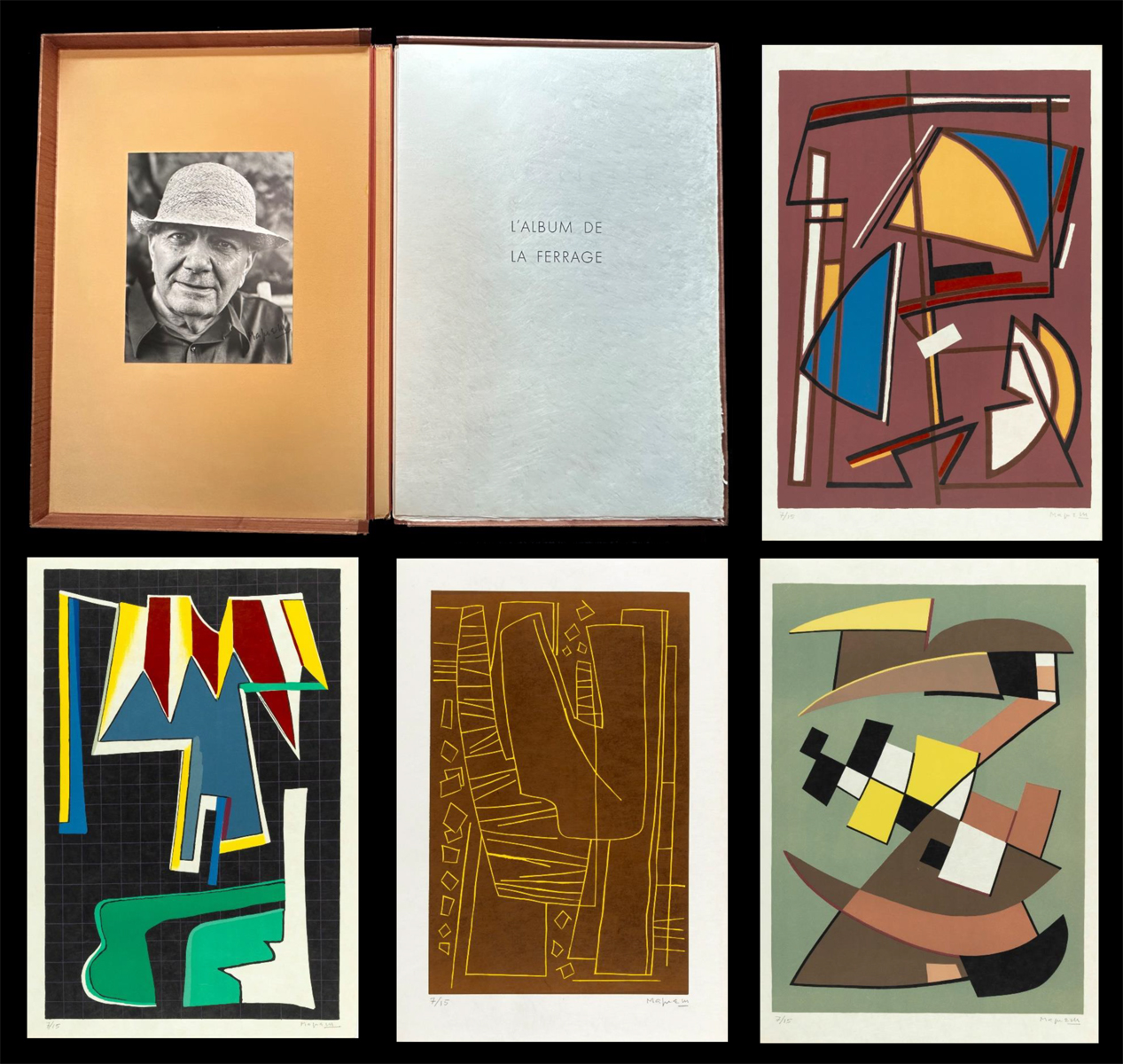 MAGNELLI Album de la Ferrage. With 11 original prints signed and numbered, in Japan Nacre paper