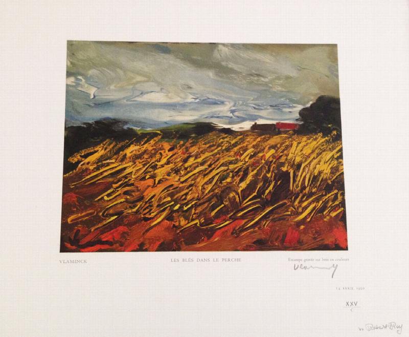 Image for Les Blés dans le Perche. Signed and numbered engraving