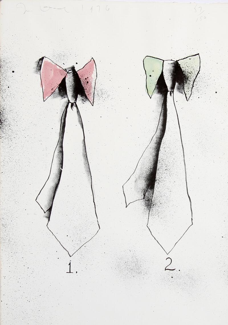 Image for TIES. Lithograph 1970/76 - Signed and numbered